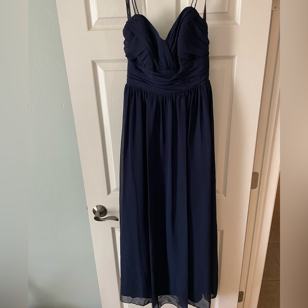 Alfred Angelo - Navy Chiffon Gown